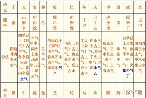 支藏天干|十二地支藏干本气、中气、余气的界定及作用